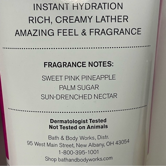Bath & Body Works Pink Pineapple Sunrise Body Set Gift Set NWT - Picture 4 of 4